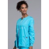 image:imageCherokee WW Originals Scrubs Jacket for Women Snap Front 3 PocketsTurquoise