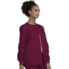 image:imageCherokee WW Originals Scrubs Jacket for Women Snap Front 3 PocketsWine