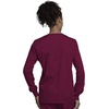 image:imageCherokee WW Originals Scrubs Jacket for Women Snap Front 3 PocketsWine