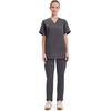 image:imageCherokee WW Originals Scrubs for Women and Men Unisex VNeck Scrub TopPewter