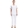 image:imageCherokee WW Originals Scrubs for Women and Men Unisex VNeck Scrub TopWhite