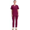 image:imageCherokee WW Originals Scrubs for Women and Men Unisex VNeck Scrub TopWine