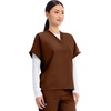 image:imageCherokee WW Originals Unisex Scrubs for Women amp Men VNeck Scrub TopChocolate