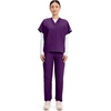 image:imageCherokee WW Originals Unisex Scrubs for Women amp Men VNeck Scrub TopEggplant