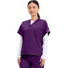 image:imageCherokee WW Originals Unisex Scrubs for Women amp Men VNeck Scrub TopEggplant