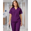 image:imageCherokee WW Originals Unisex Scrubs for Women amp Men VNeck Scrub TopEggplant