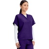 image:imageCherokee WW Originals Unisex Scrubs for Women amp Men VNeck Scrub TopGrape