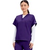 image:imageCherokee WW Originals Unisex Scrubs for Women amp Men VNeck Scrub TopGrape