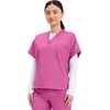 image:imageCherokee WW Originals Unisex Scrubs for Women amp Men VNeck Scrub TopShocking Pink