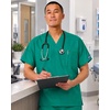 image:imageCherokee WW Originals Unisex Scrubs for Women amp Men VNeck Scrub TopSurgical Green