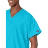 image:imageCherokee WW Originals Unisex Scrubs for Women amp Men VNeck Scrub TopTeal Blue