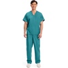 image:imageCherokee WW Originals Unisex Scrubs for Women amp Men VNeck Scrub TopTeal Blue