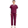 image:imageCherokee WW Originals Unisex Scrubs for Women amp Men VNeck Scrub TopWine
