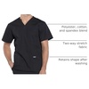 image:imageCherokee WW Professionals Mens VNeck Scrub Top 4 Pockets Medical ShirtBlack