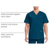 image:imageCherokee WW Professionals Mens VNeck Scrub Top 4 Pockets Medical ShirtCaribbean Blue