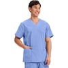 image:imageCherokee WW Professionals Mens VNeck Scrub Top 4 Pockets Medical ShirtCiel Blue