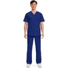 image:imageCherokee WW Professionals Mens VNeck Scrub Top 4 Pockets Medical ShirtGalaxy Blue