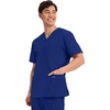 image:imageCherokee WW Professionals Mens VNeck Scrub Top 4 Pockets Medical ShirtGalaxy Blue