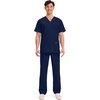 image:imageCherokee WW Professionals Mens VNeck Scrub Top 4 Pockets Medical ShirtNavy