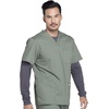 image:imageCherokee WW Professionals Mens VNeck Scrub Top 4 Pockets Medical ShirtOlive