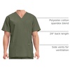 image:imageCherokee WW Professionals Mens VNeck Scrub Top 4 Pockets Medical ShirtOlive