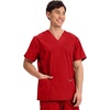 image:imageCherokee WW Professionals Mens VNeck Scrub Top 4 Pockets Medical ShirtRed