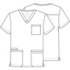 image:imageCherokee WW Professionals Mens VNeck Scrub Top 4 Pockets Medical ShirtRed