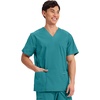 image:imageCherokee WW Professionals Mens VNeck Scrub Top 4 Pockets Medical ShirtTeal Blue