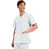 image:imageCherokee WW Professionals Mens VNeck Scrub Top 4 Pockets Medical ShirtWhite