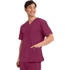 image:imageCherokee WW Professionals Mens VNeck Scrub Top 4 Pockets Medical ShirtWine