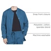image:imageCherokee WW Professionals Scrub Jacket for Men Snap FrontCaribbean Blue