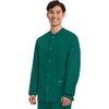 image:imageCherokee WW Professionals Scrub Jacket for Men Snap FrontHunter Green