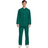 image:imageCherokee WW Professionals Scrub Jacket for Men Snap FrontHunter Green