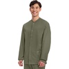 image:imageCherokee WW Professionals Scrub Jacket for Men Snap FrontOlive