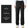image:imageCherokee WW Professionals Scrubs for Men Tapered Leg Cargo Scrub PantsBlack