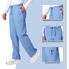 image:imageCherokee WW Professionals Scrubs for Men Tapered Leg Cargo Scrub PantsCiel Blue
