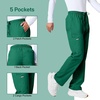 image:imageCherokee WW Professionals Scrubs for Men Tapered Leg Cargo Scrub PantsHunter Green