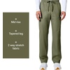 image:imageCherokee WW Professionals Scrubs for Men Tapered Leg Cargo Scrub PantsOlive