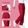 image:imageCherokee WW Professionals Scrubs for Men Tapered Leg Cargo Scrub PantsRed