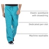 image:imageCherokee WW Professionals Scrubs for Men Tapered Leg Cargo Scrub PantsTeal Blue