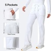 image:imageCherokee WW Professionals Scrubs for Men Tapered Leg Cargo Scrub PantsWhite