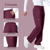 image:imageCherokee WW Professionals Scrubs for Men Tapered Leg Cargo Scrub PantsWine