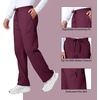 image:imageCherokee WW Professionals Scrubs for Men Tapered Leg Cargo Scrub PantsWine