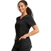 image:imageCherokee WW Revolution Medical Womens Scrub Top VNeck 3Pocket ScrubsBlack