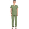 image:imageCherokee WW Revolution Medical Womens Scrub Top VNeck 3Pocket ScrubsCelery Green