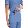 image:imageCherokee WW Revolution Medical Womens Scrub Top VNeck 3Pocket ScrubsCiel