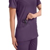 image:imageCherokee WW Revolution Medical Womens Scrub Top VNeck 3Pocket ScrubsEggplant