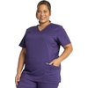 image:imageCherokee WW Revolution Medical Womens Scrub Top VNeck 3Pocket ScrubsGrape