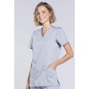 image:imageCherokee WW Revolution Medical Womens Scrub Top VNeck 3Pocket ScrubsGrey