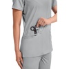 image:imageCherokee WW Revolution Medical Womens Scrub Top VNeck 3Pocket ScrubsGrey